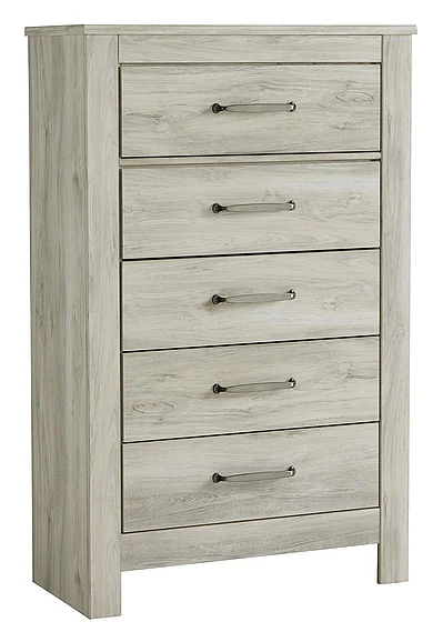 Bellaby 5 Drawer Chest in Whitewash B331-46