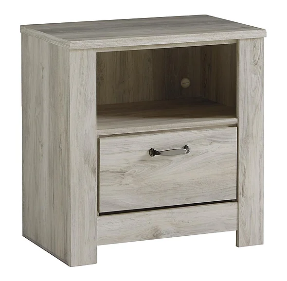 Bellaby 1 Drawer Nightstand in Whitewash B331-91 FedEx/UPS