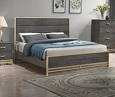 Crown Mark Trevor King Panel Bed