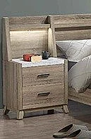 Crown Mark Tilston Night Stand with Wall Panel B3400-2