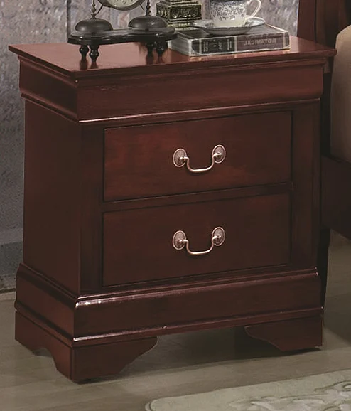 Titanic Furniture Louis Nightstand in Cherry B342 N