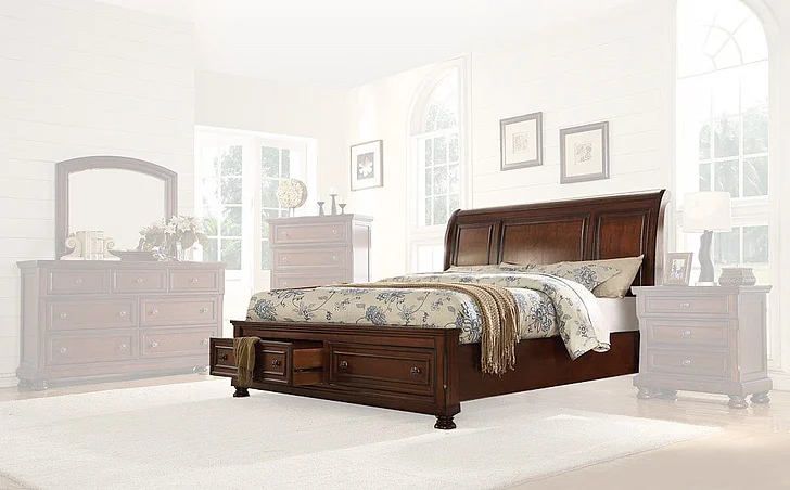 Massa Gallery Carson Queen Storage Bed in Brown