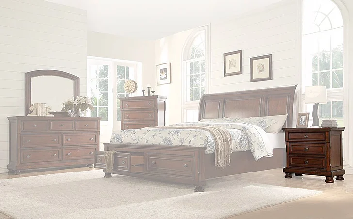 Massa Gallery Carson Nightstand in Brown B420-3
