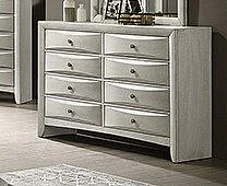 Crown Mark Emily Dresser 8 Drawers in White B4255-1