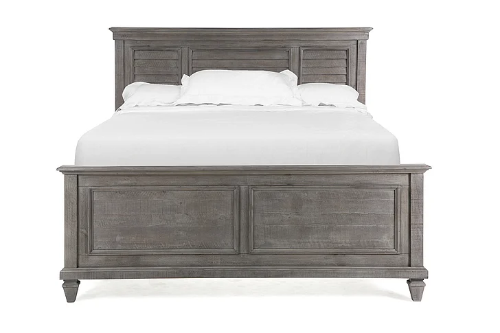 Magnussen Furniture Lancaster Queen Shutter Panel Bed in Dove Tail Grey