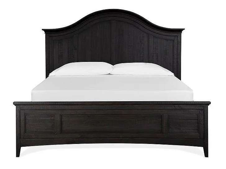 Magnussen Furniture Westley Falls 4-Piece Arched Bedroom Set in Graphite