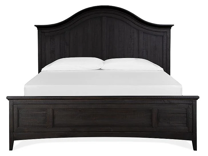 Magnussen Furniture Westley Falls 4-Piece Arched Storage Bedroom Set in Graphite