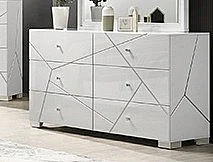 Crown Mark Ayla Dresser in White B4520-1