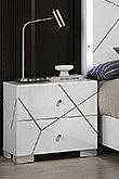Crown Mark Ayla Night Stand in White B4520-2