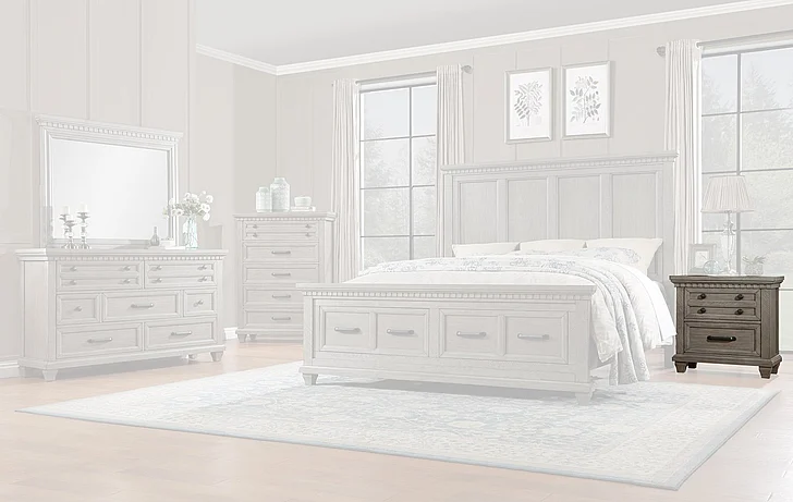 Massa Gallery Jaxon Nightstand in Grey B460-3