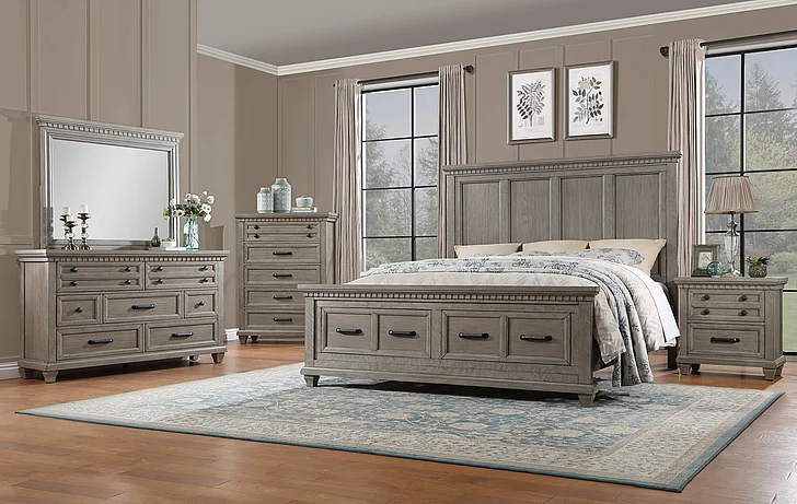 Massa Gallery Jaxon 2pc Bedroom Set in Grey