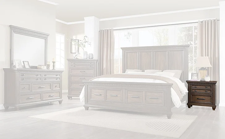 Massa Gallery Jaxon Nightstand in Brown B465-3