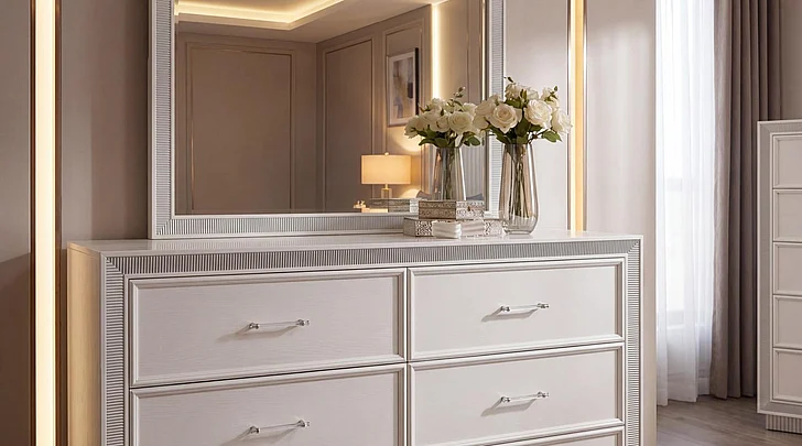 Massa Gallery LOLO Mirror in Silver B467-2