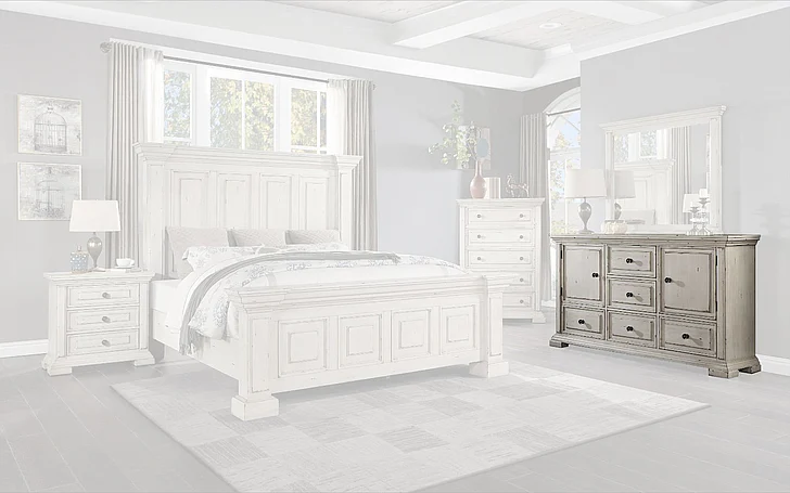 Massa Gallery Amelio Dresser in White B470-1