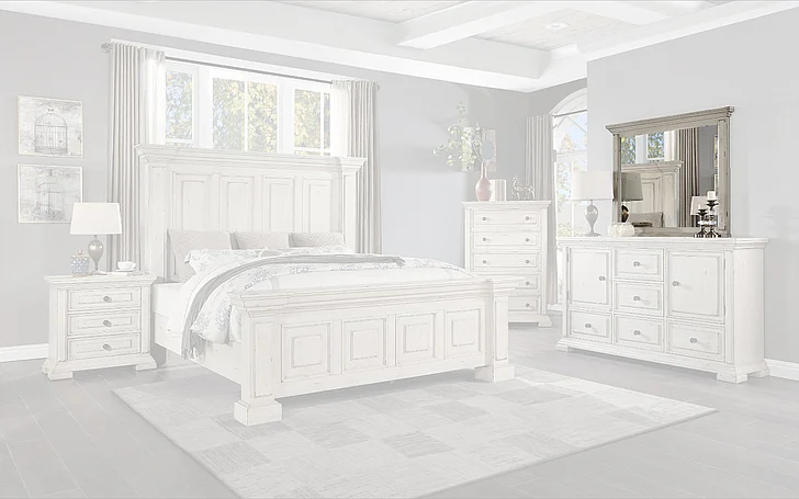 Massa Gallery Amelio Mirror in White B470-2
