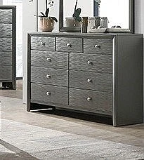 Crown Mark Denker Dresser in Gun Metal B4715-1