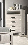 Crown Mark Sarter Chest in White B4740-4
