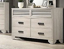 Crown Mark Sarter Dresser in White B4740-1