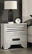 Crown Mark Sarter Night Stand in White B4740-2