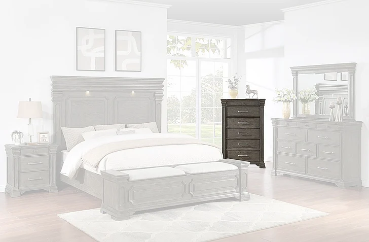 Massa Gallery Flint Chest in Brown B477-5