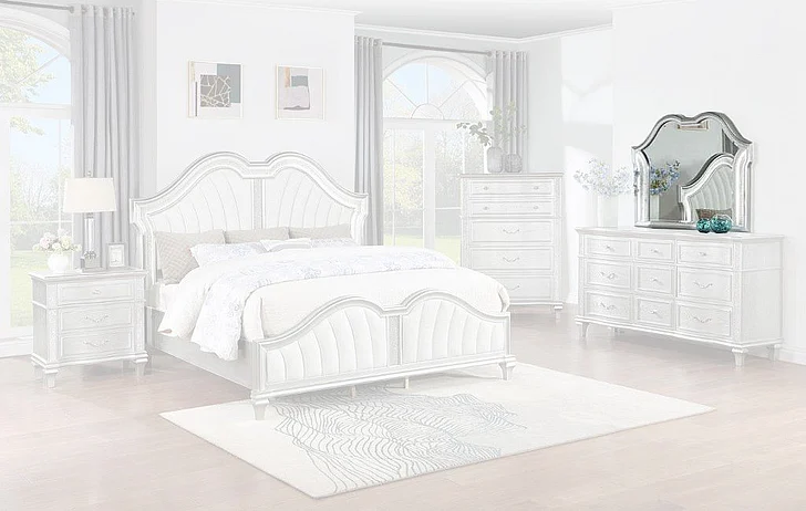 Massa Gallery Izabella Mirror in White B505-2