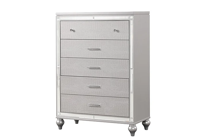 Massa Gallery Emma Chest in Silver B515-5