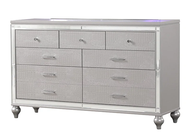 Massa Gallery Emma Dresser in Silver B515-1