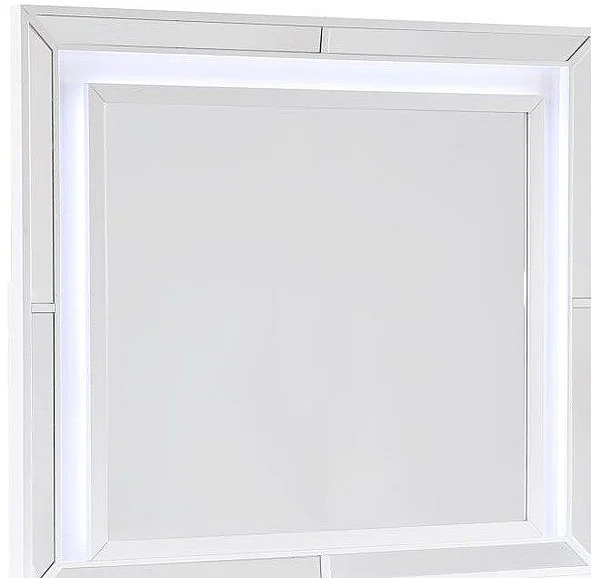Massa Gallery Demi Mirror in White B518-2