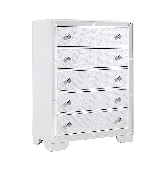 Massa Gallery Demi Chest in White B518-5