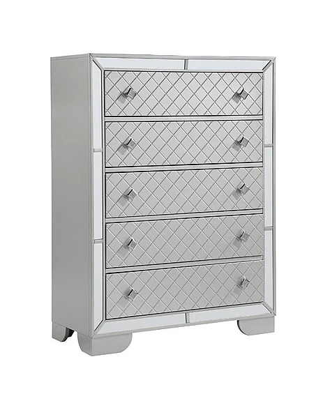 Massa Gallery Demi Chest in Silver B519-5
