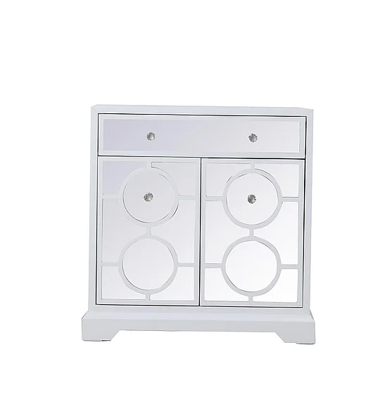 Elegant 32 In. Mirrored Cabinet in White MF81002WH CLOSEOUT