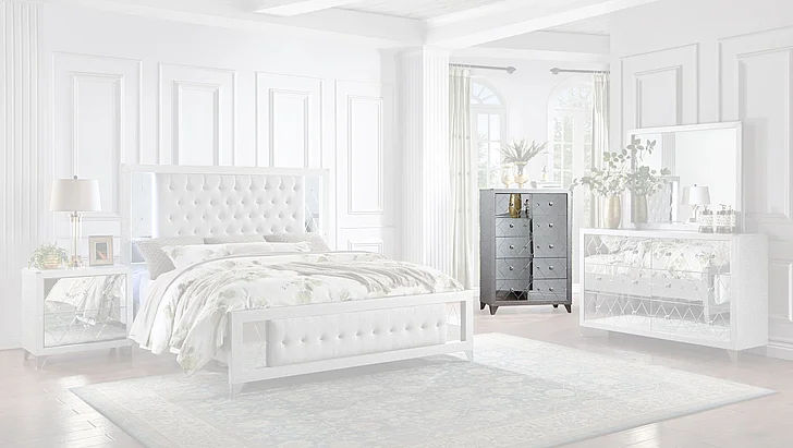 Massa Gallery Zara Chest in Silver B530-5
