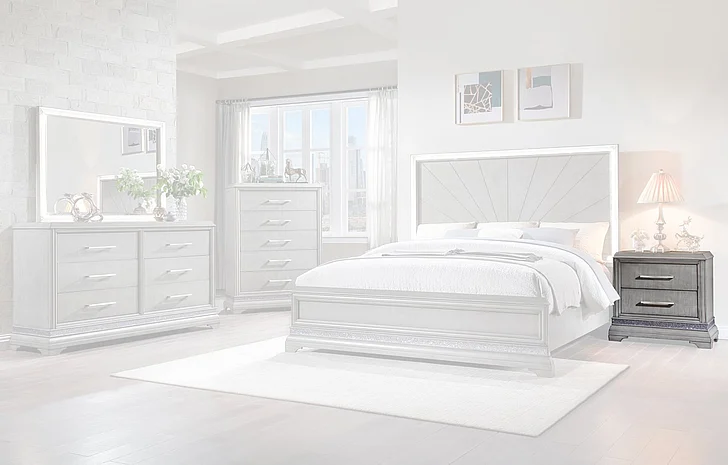 Massa Gallery Jordan Nightstand in Gray B545-3