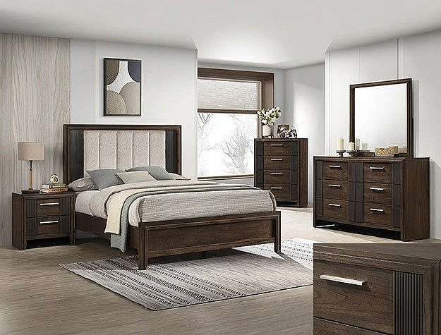 Crown Mark Carlton 4pc Panel Bedroom Set