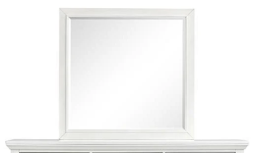 Magnussen Charleston Landscape Mirror in White Dove B5611-40WH