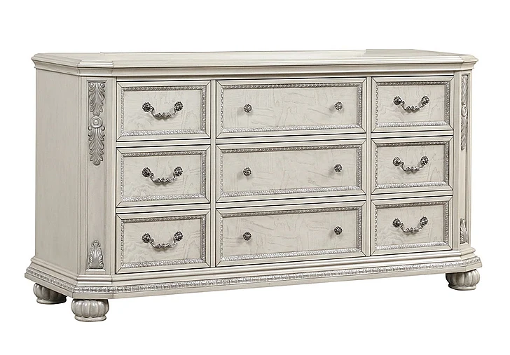 Massa Gallery Arizona Dresser in Antique White B570-1