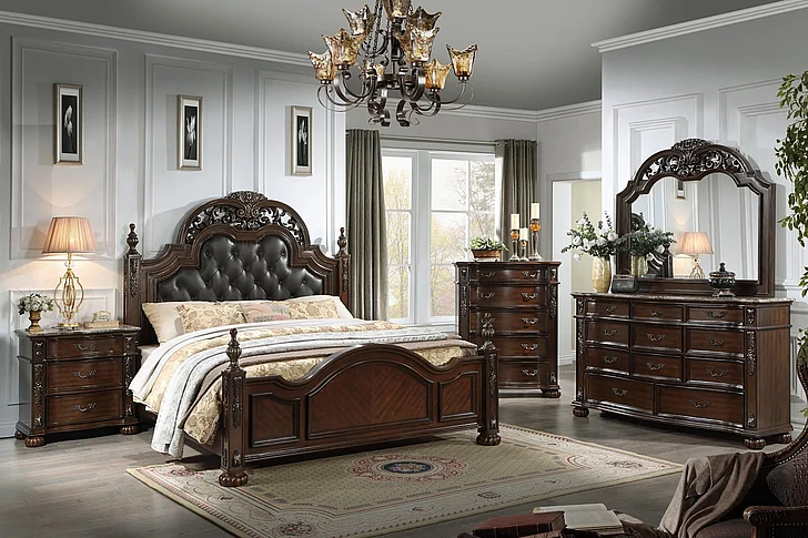 Massa Gallery Atlas 2pc Bedroom Set in Brown