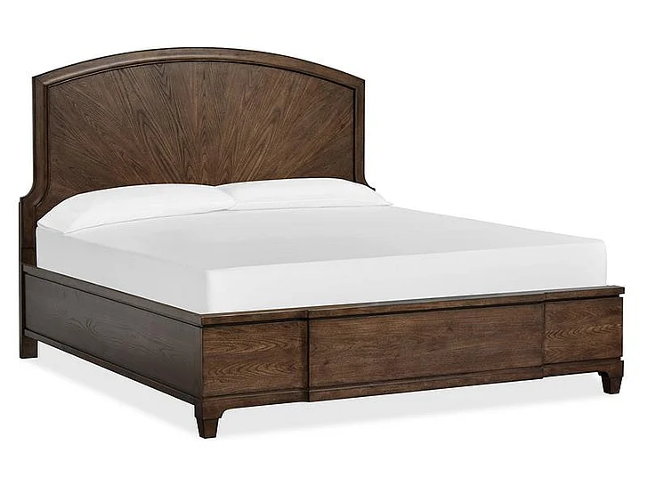 Magnussen Furniture Sugar Mill King Panel Bed in Spiced Rum