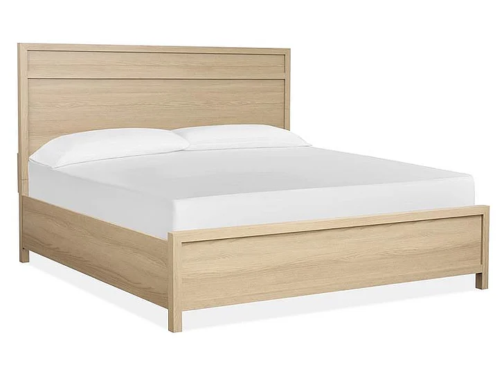 Magnussen Furniture Merrifield Queen Panel Bed in Sandstone Beige PROMO