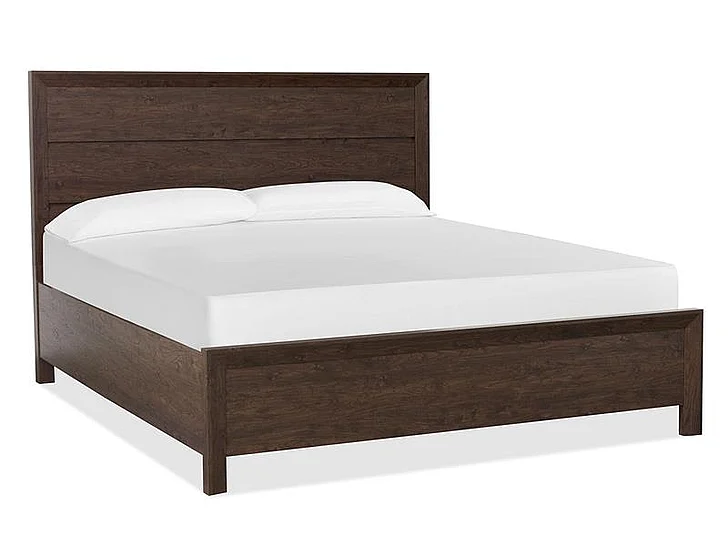Magnussen Furniture Llewellyn California King Panel Bed in Merino Pearl