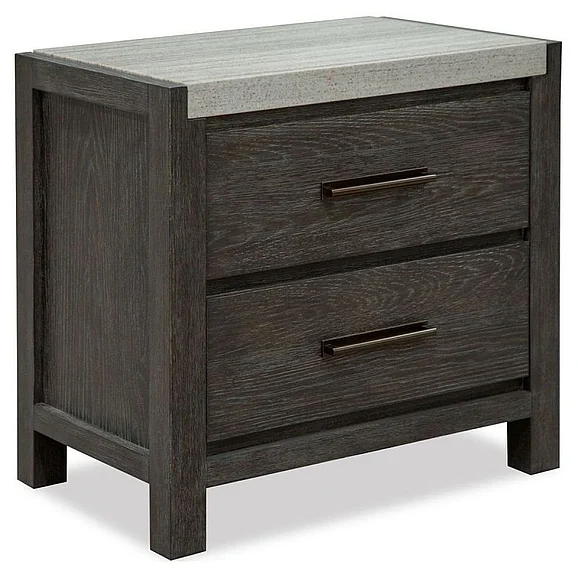 Magnussen Furniture Plum Creek Drawer Nightstand in Ravenwood Black B5990-01 PROMO