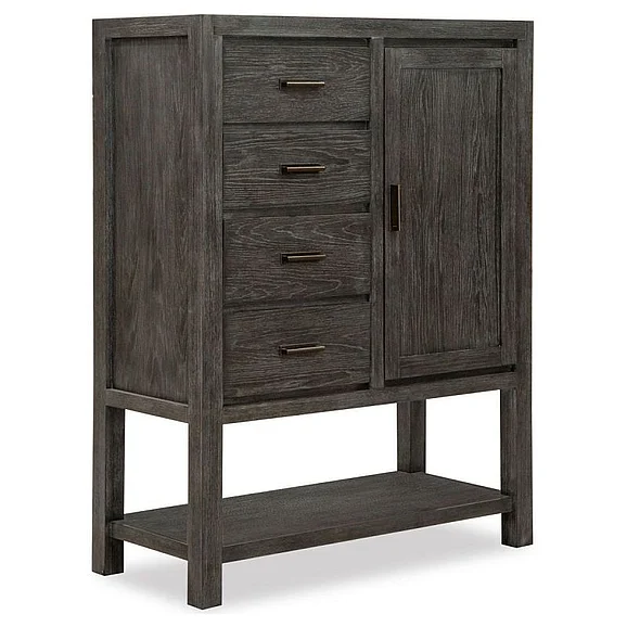 Magnussen Furniture Plum Creek Door Chest in Ravenwood Black B5990-13 PROMO