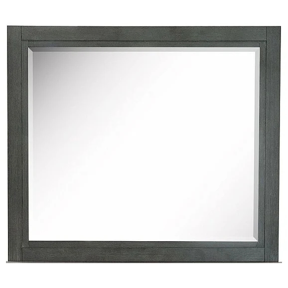 Magnussen Furniture Plum Creek Landscape Mirror in Ravenwood Black B5990-40