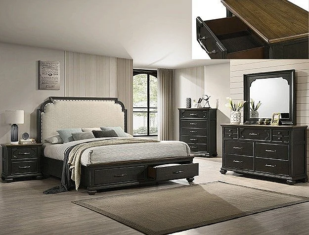 Crown Mark Hamilton 2pc Storage Bedroom Set