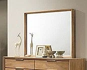 Crown Mark Florian Dresser Mirror Top in Natural B6572-11