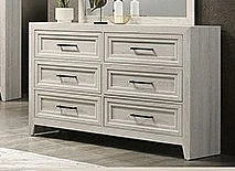 Crown Mark Lorraine Dresser in White B6600-1