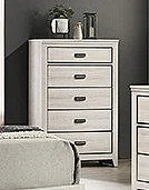 Crown Mark Carter Chest in White B6810-4