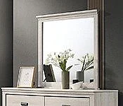 Crown Mark Carter Dresser Mirror Top in White B6810-11