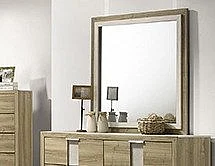 Crown Mark Rangley Dresser Mirror Top in Driftwood B6832-11