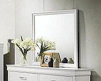 Crown Mark Amalia Dresser Mirror Top in White B6912-11